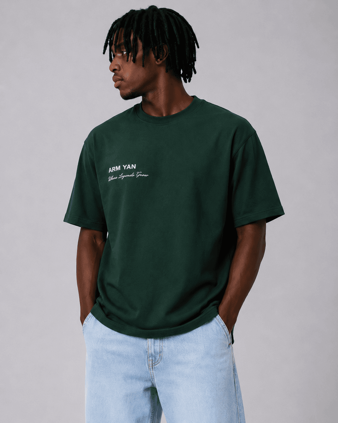 King of Kings green t-shirt — front