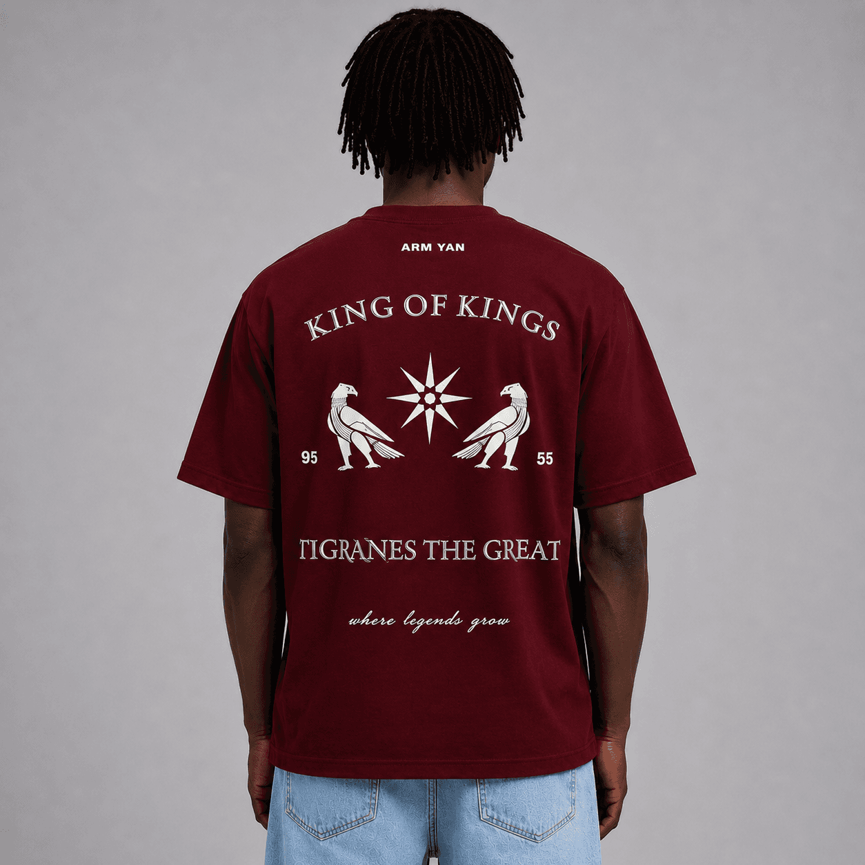 King of Kings red t-shirt — back
